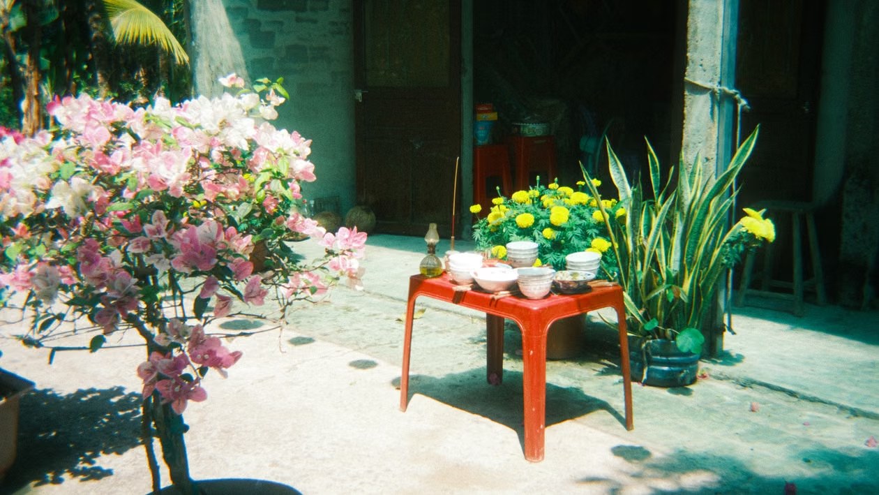 Terrasse fleurie et jardin accueillant